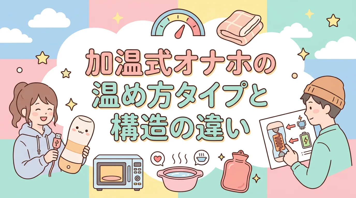 加温式オナホの温め方タイプと構造の違い