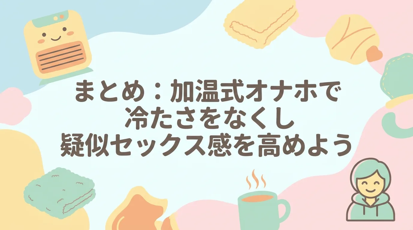 まとめ:加温式オナホで冷たさをなくし疑似セックス感を高めよう