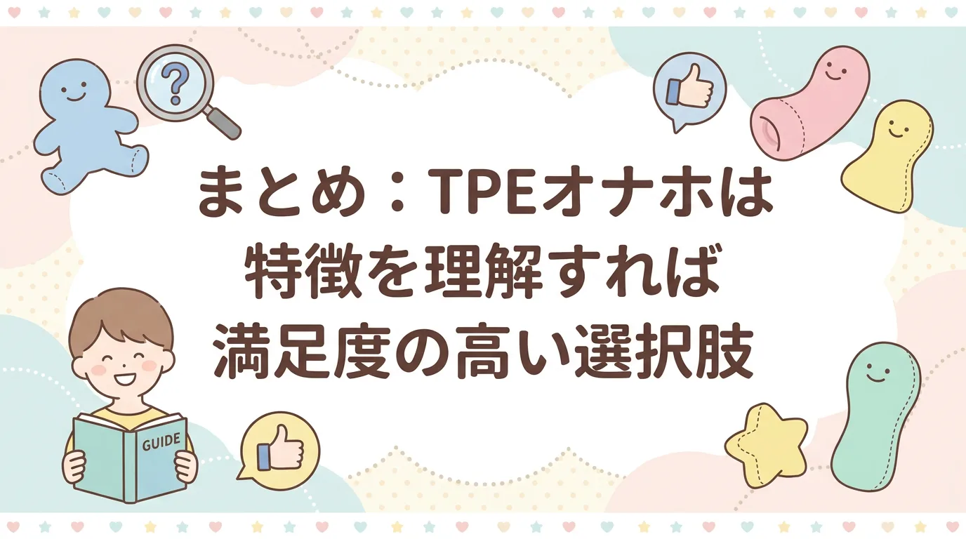 まとめ：TPEオナホは特徴を理解すれば満足度の高い選択肢