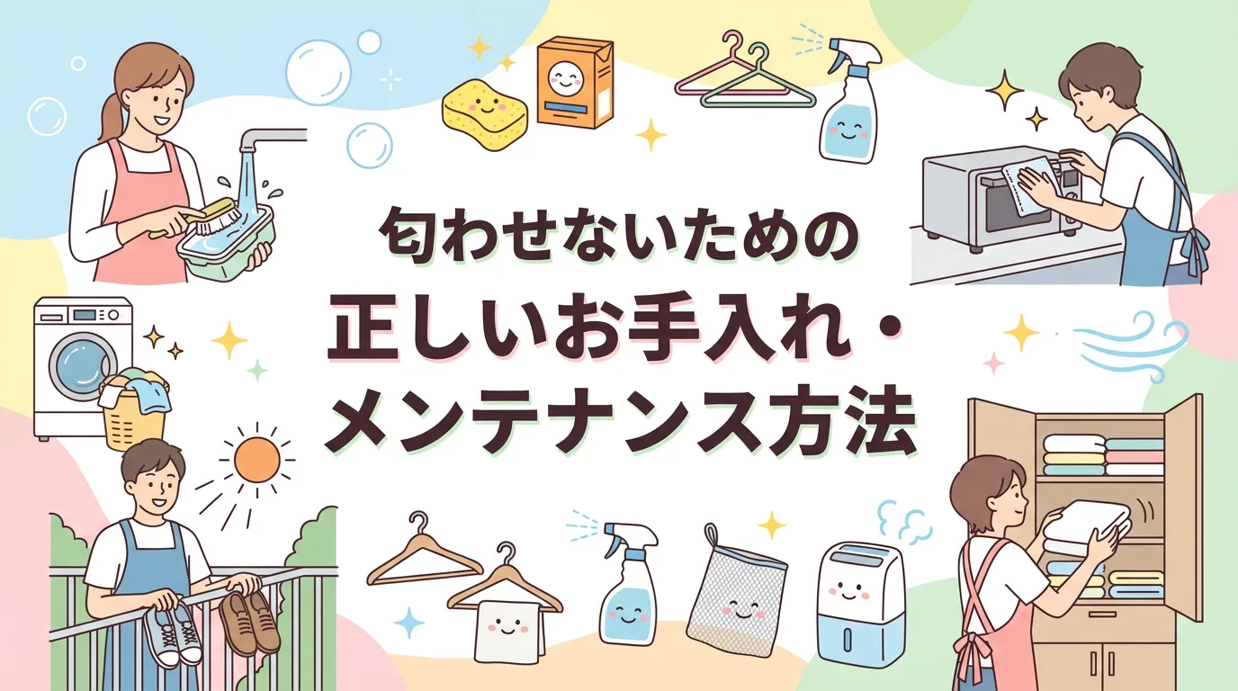匂わせないための正しいお手入れ・メンテナンス方法