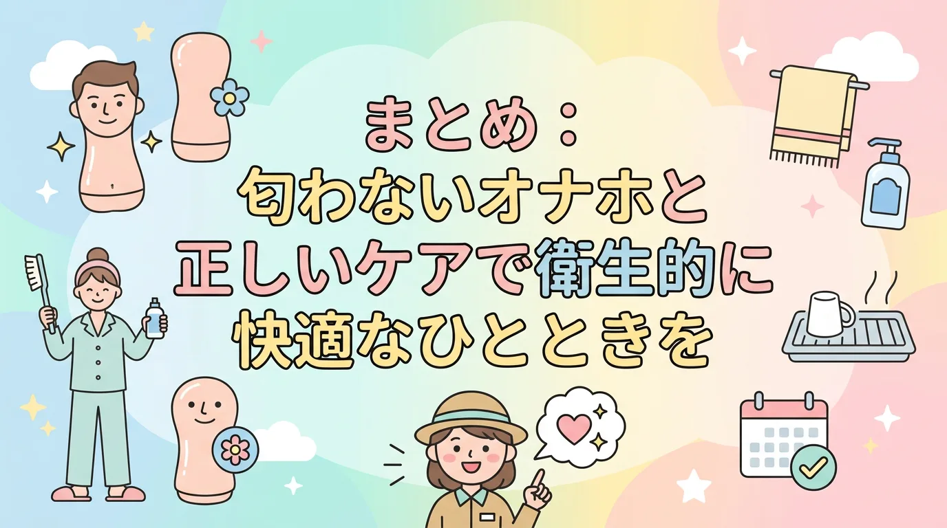 まとめ：匂わないオナホと正しいケアで衛生的に快適なひとときを