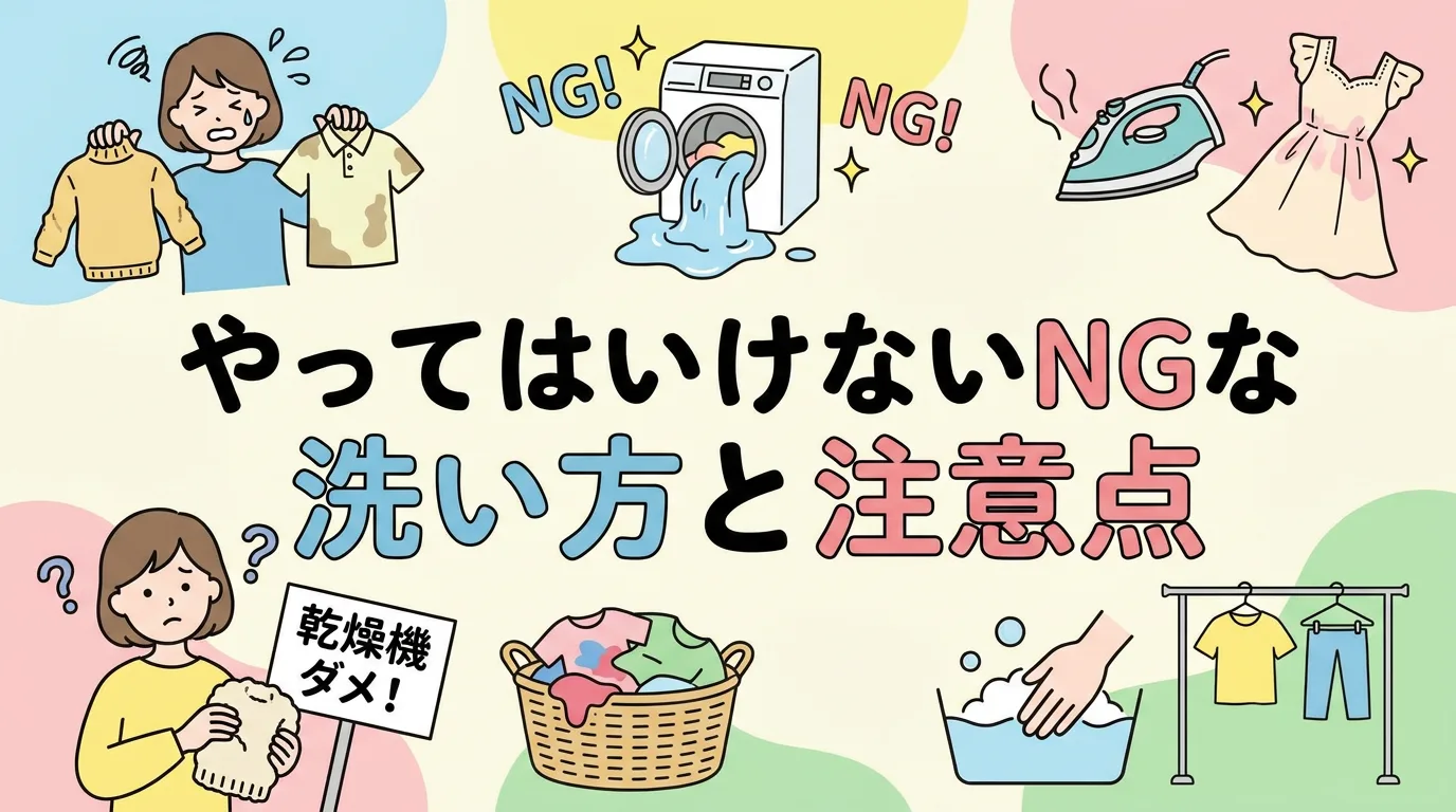 やってはいけないNGな洗い方と注意点