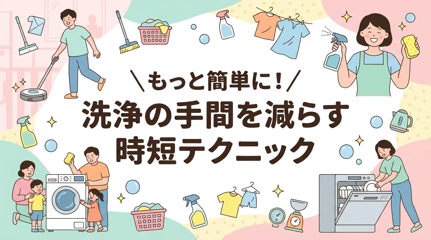 もっと簡単に!洗浄の手間を減らす時短テクニック