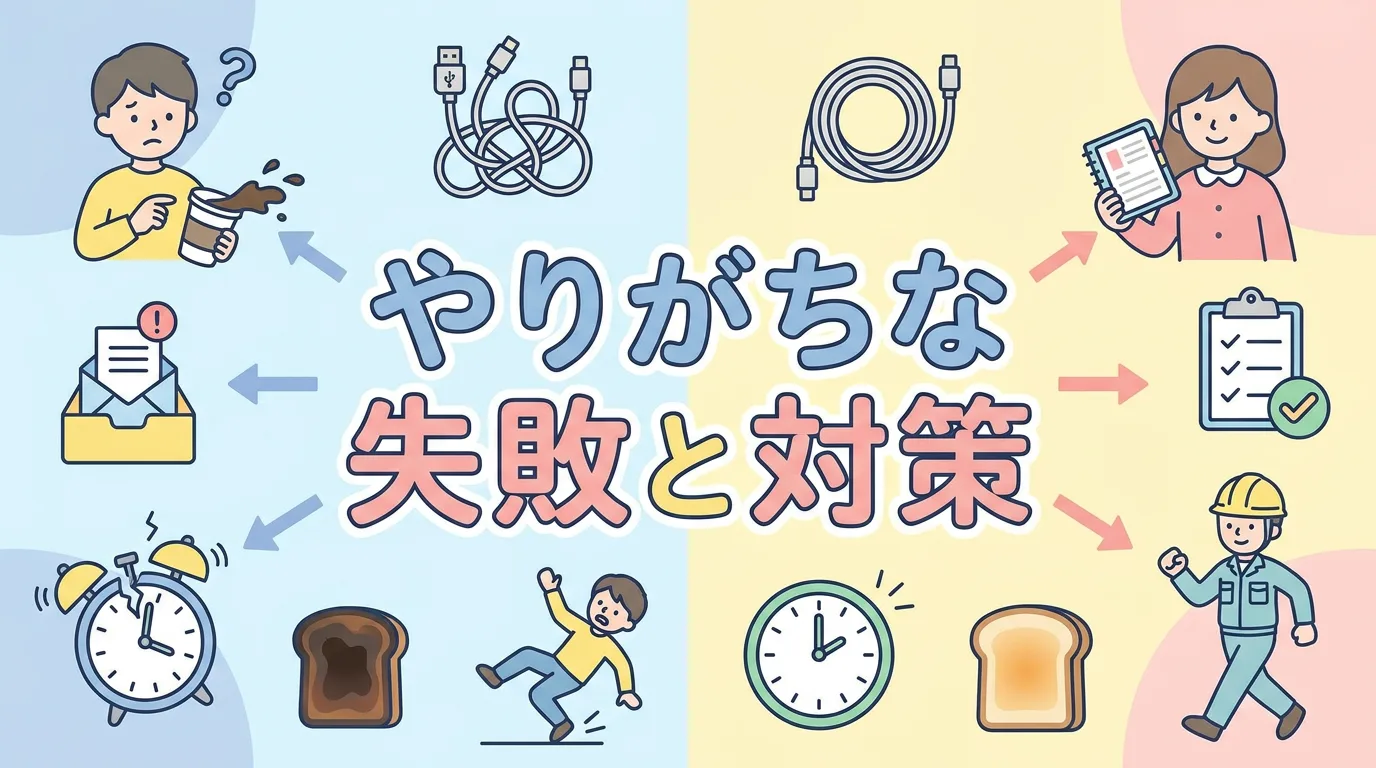 やりがちな失敗と対策