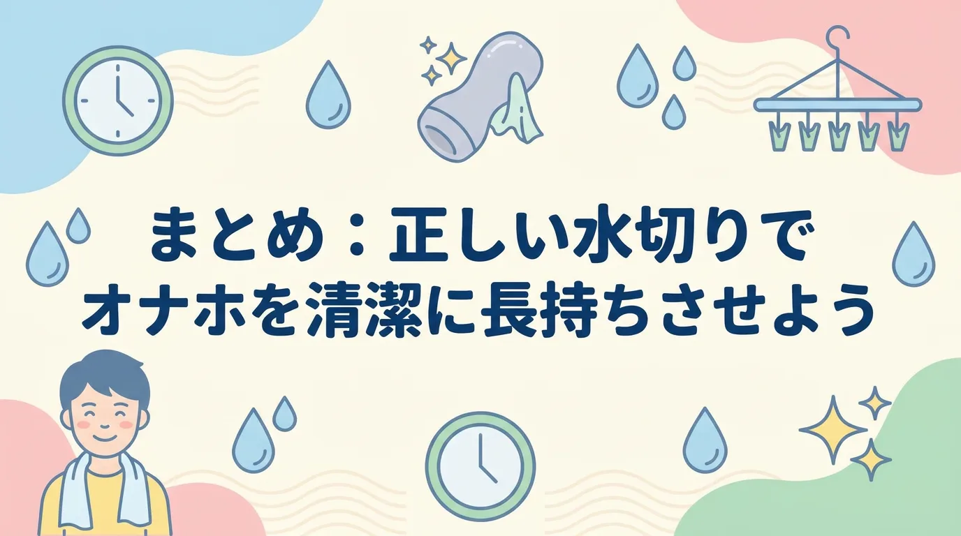まとめ：正しい水切りでオナホを清潔に長持ちさせよう