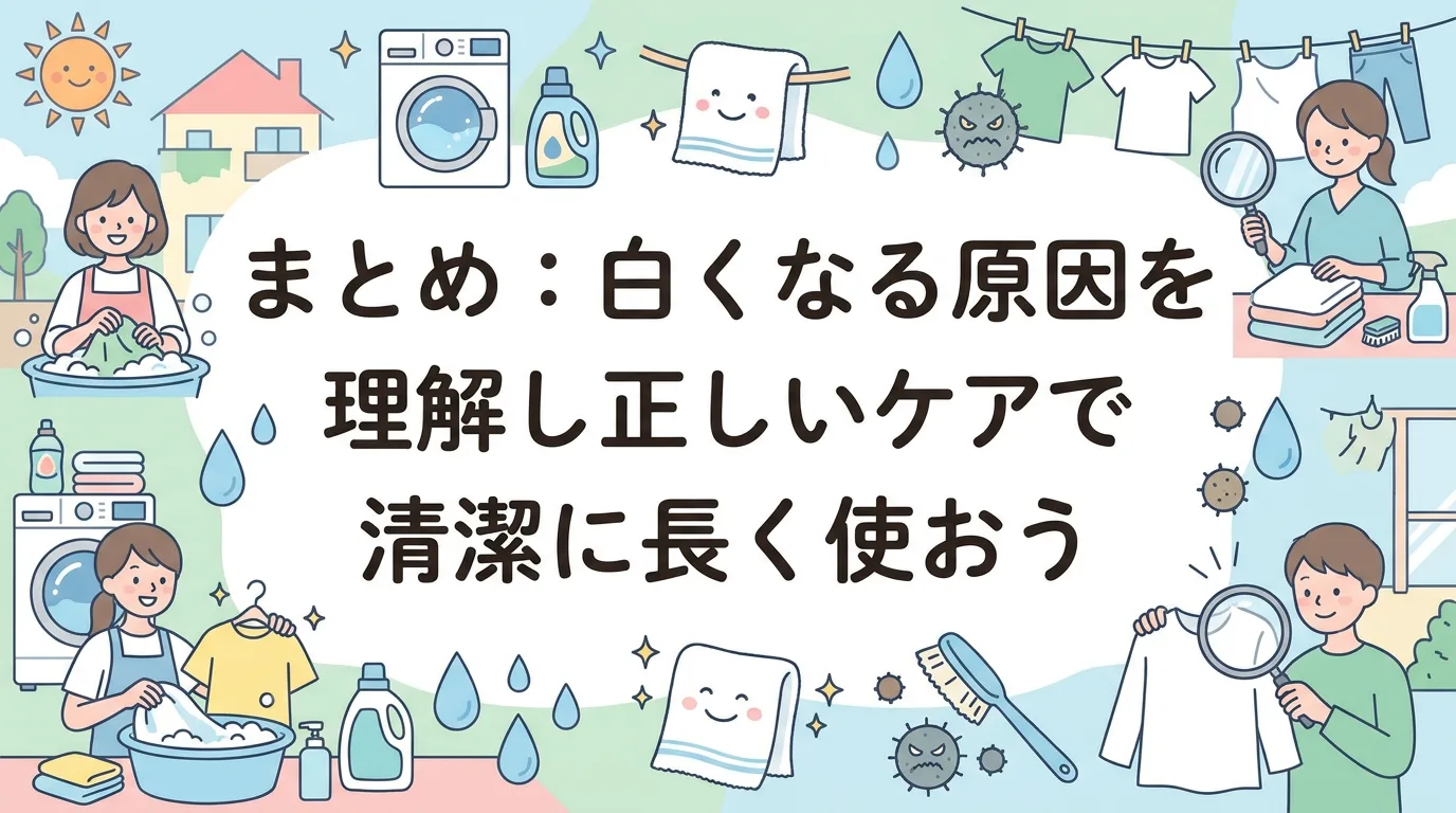 まとめ:白くなる原因を理解し正しいケアで清潔に長く使おう