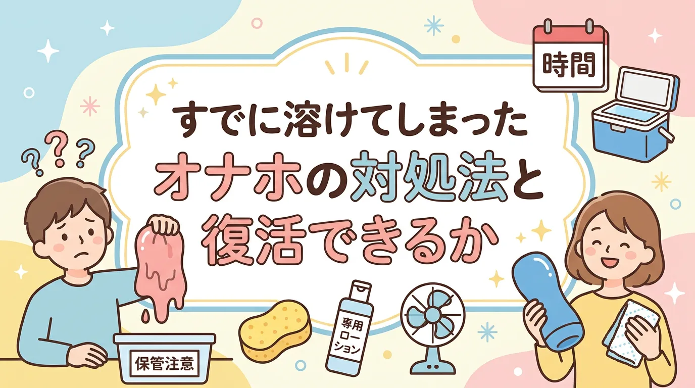 すでに溶けてしまったオナホの対処法と復活できるか