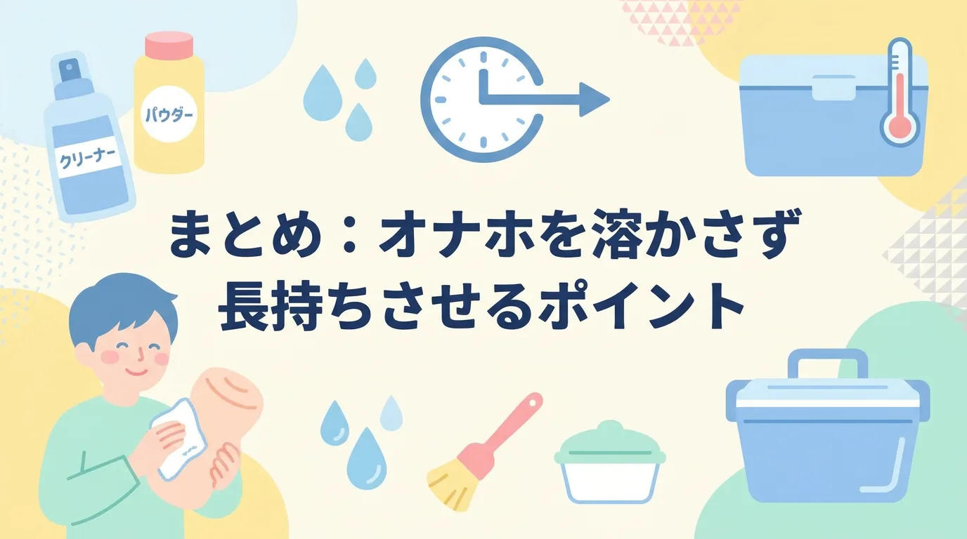 まとめ：オナホを溶かさず長持ちさせるポイント