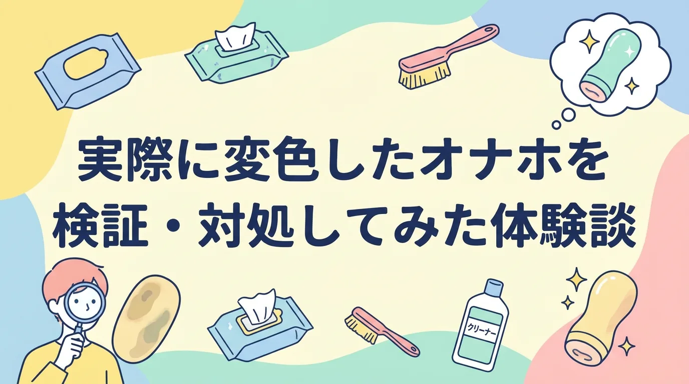 実際に変色したオナホを検証・対処してみた体験談