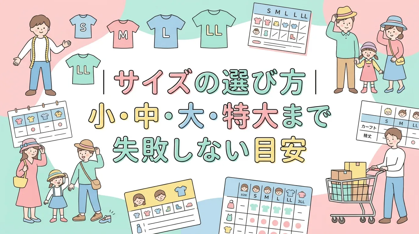 サイズの選び方｜小・中・大・特大まで失敗しない目安