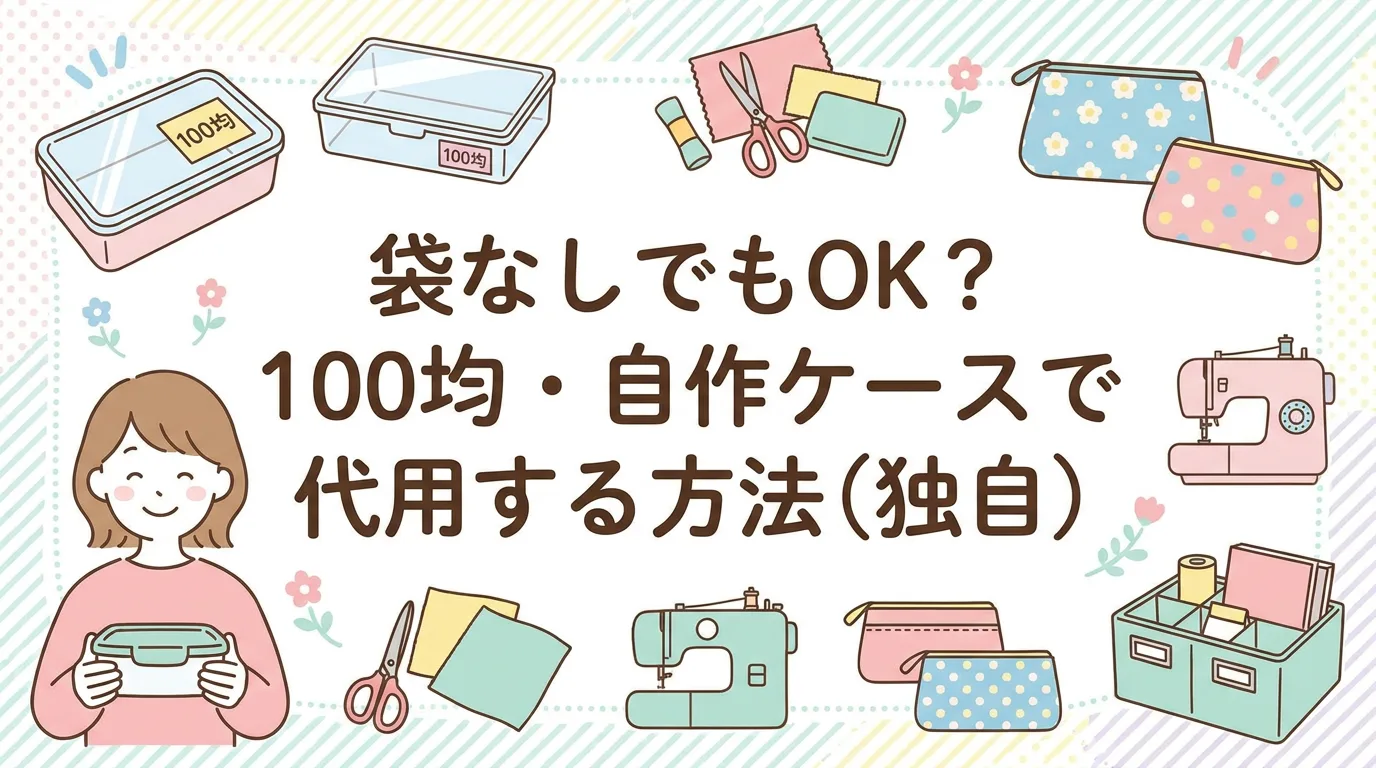 袋なしでもOK？100均・自作ケースで代用する方法（独自）