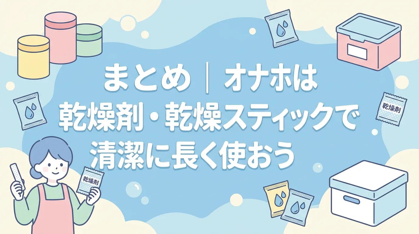 まとめ｜オナホは乾燥剤・乾燥スティックで清潔に長く使おう