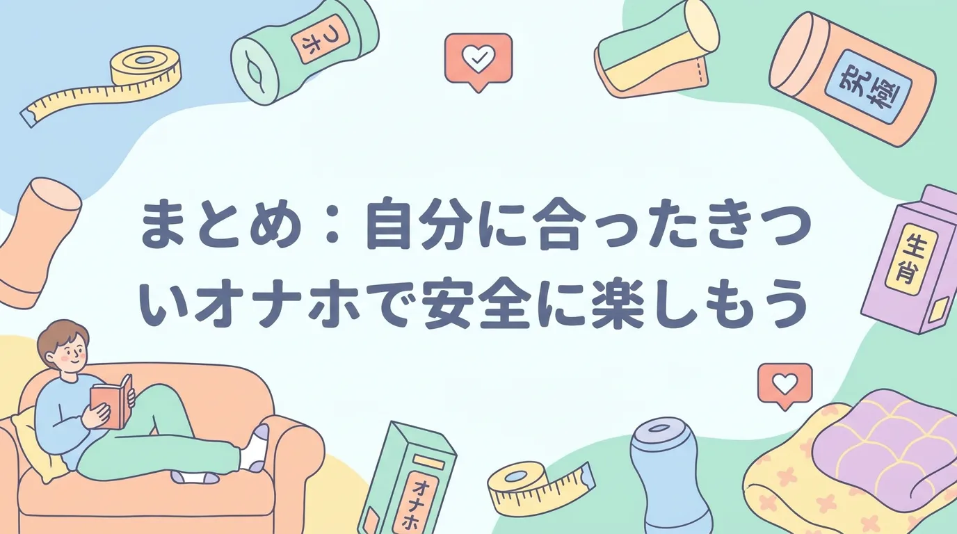 まとめ：自分に合ったきついオナホで安全に楽しもう