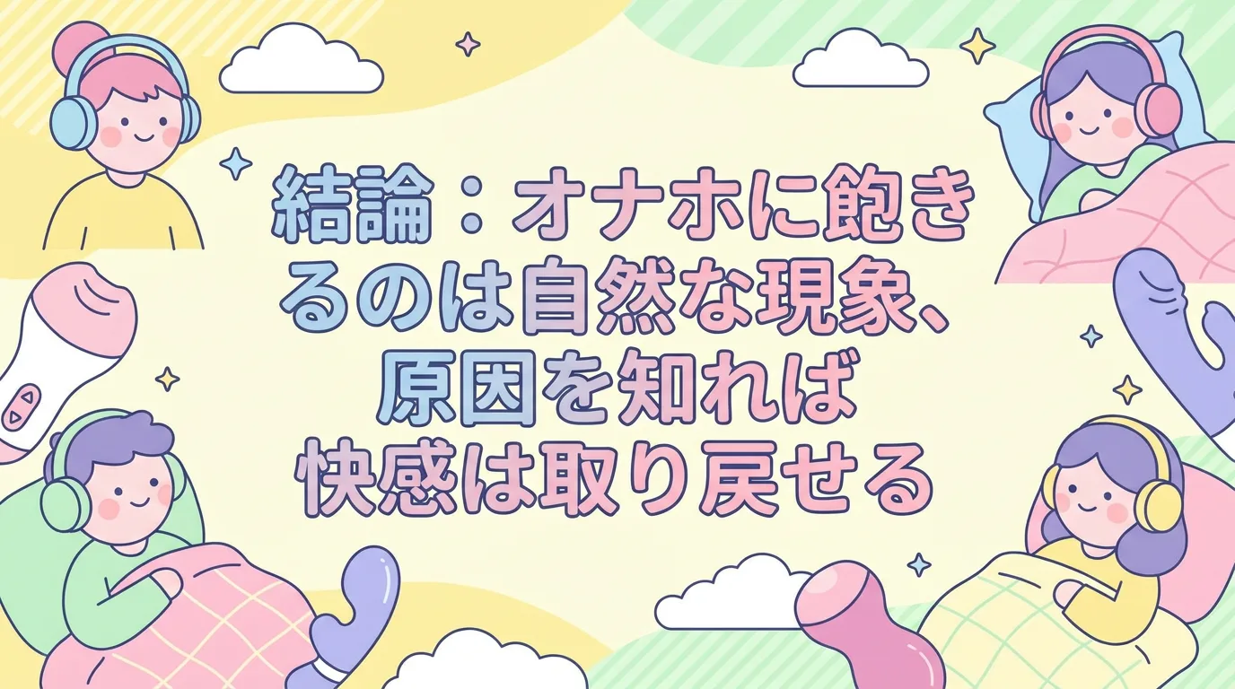 結論:オナホに飽きるのは自然な現象、原因を知れば快感は取り戻せる
