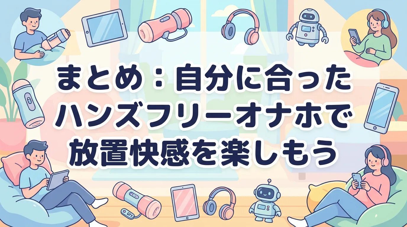 まとめ:自分に合ったハンズフリーオナホで放置快感を楽しもう
