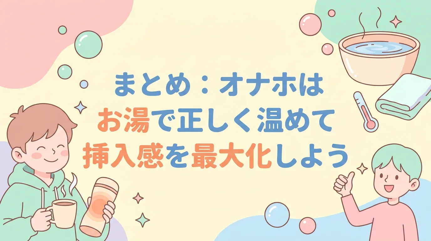 まとめ:オナホはお湯で正しく温めて挿入感を最大化しよう