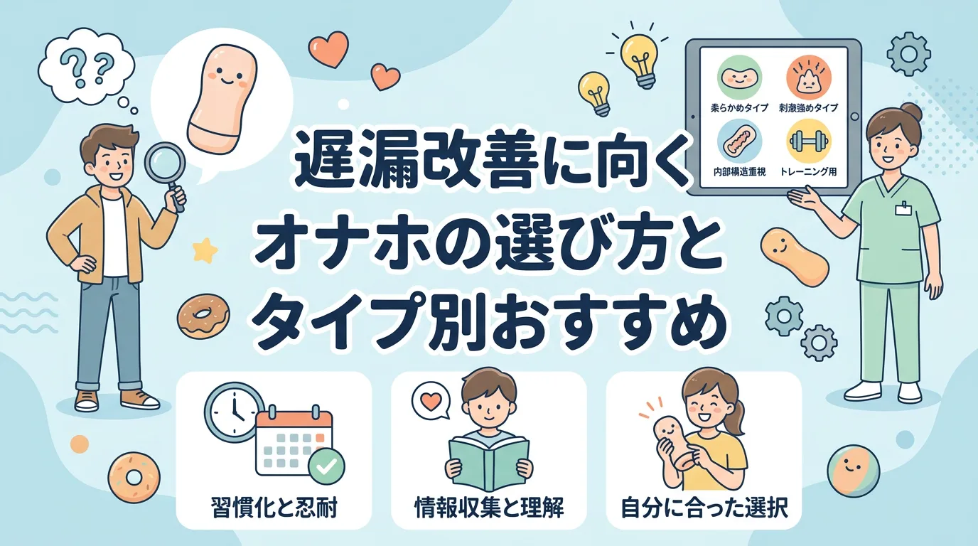 遅漏改善に向くオナホの選び方とタイプ別おすすめ