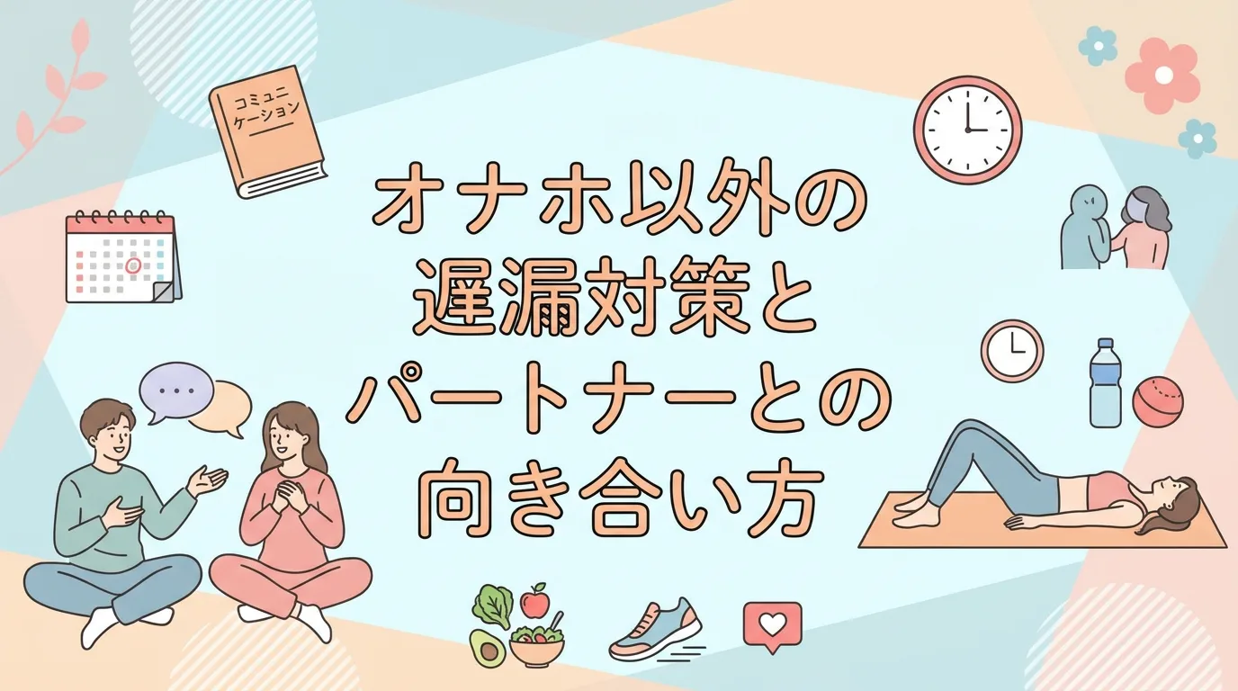 オナホ以外の遅漏対策とパートナーとの向き合い方