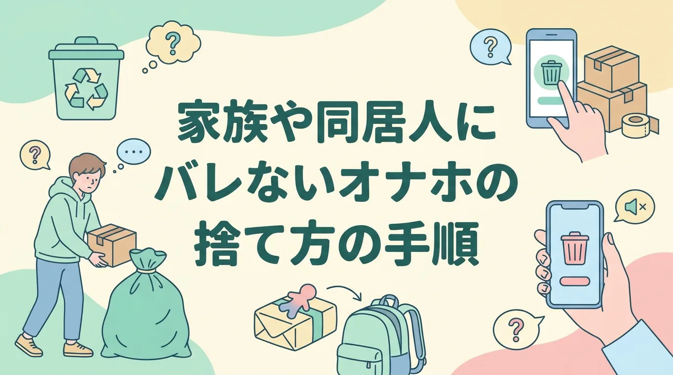 家族や同居人にバレないオナホの捨て方の手順