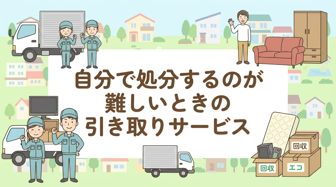 自分で処分するのが難しいときの引き取りサービス