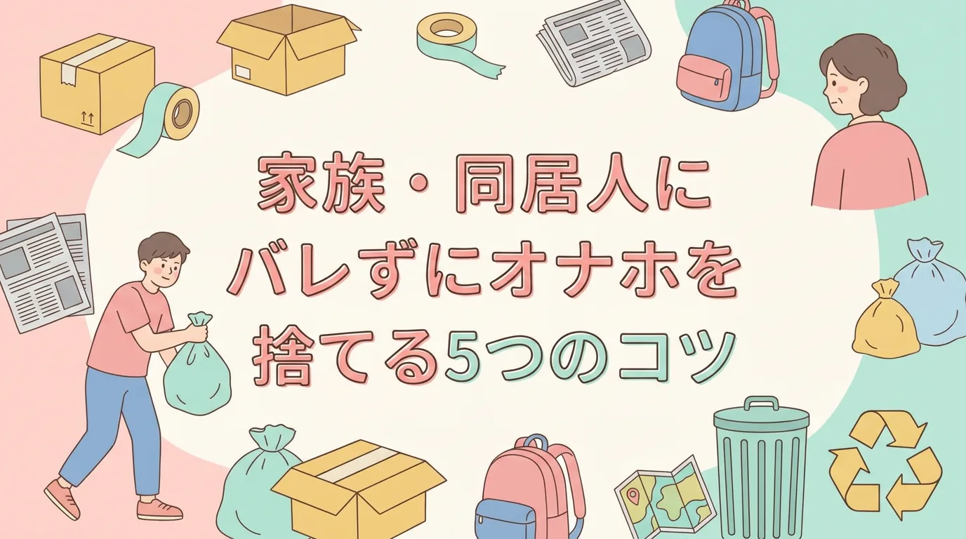 家族・同居人にバレずにオナホを捨てる5つのコツ