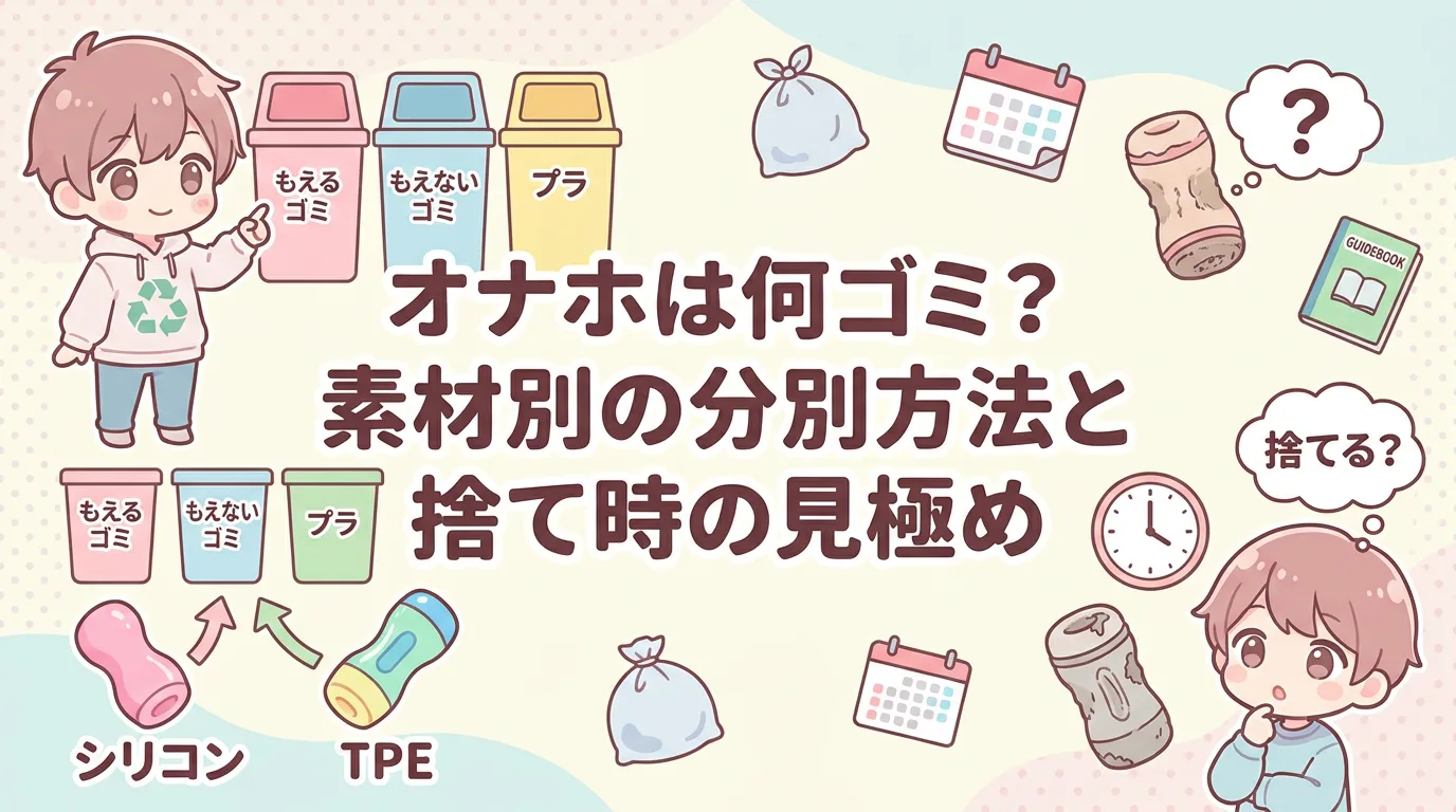 オナホは何ゴミ?素材別の分別方法と捨て時の見極め