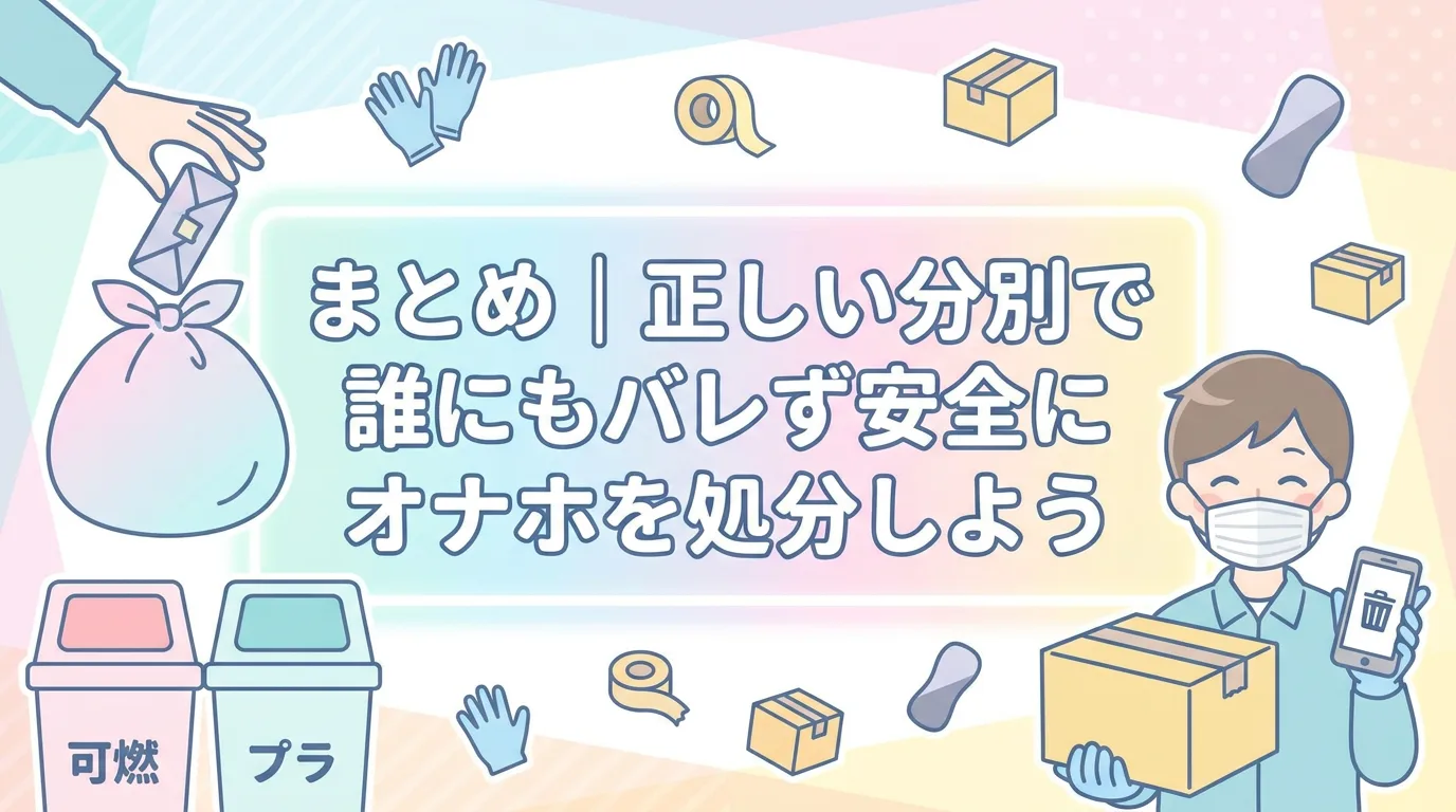 まとめ|正しい分別で誰にもバレず安全にオナホを処分しよう