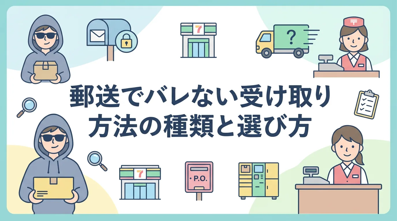 郵送でバレない受け取り方法の種類と選び方