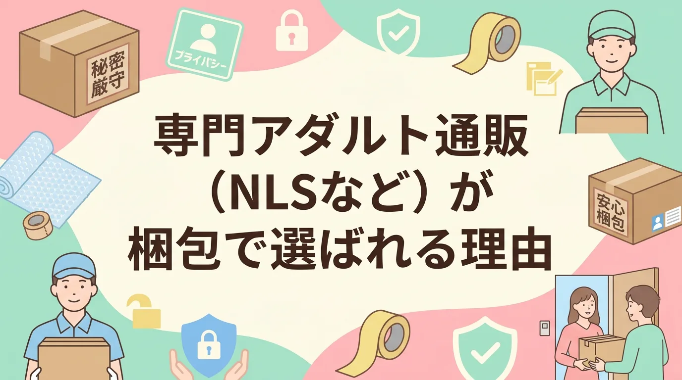 専門アダルト通販(NLSなど)が梱包で選ばれる理由