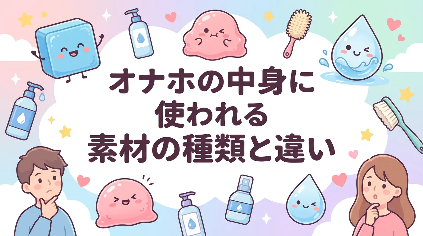 オナホの中身に使われる素材の種類と違い