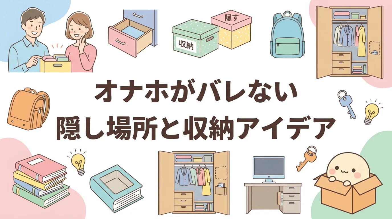 オナホがバレない隠し場所と収納アイデア
