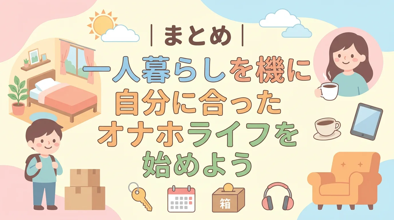 まとめ|一人暮らしを機に自分に合ったオナホライフを始めよう