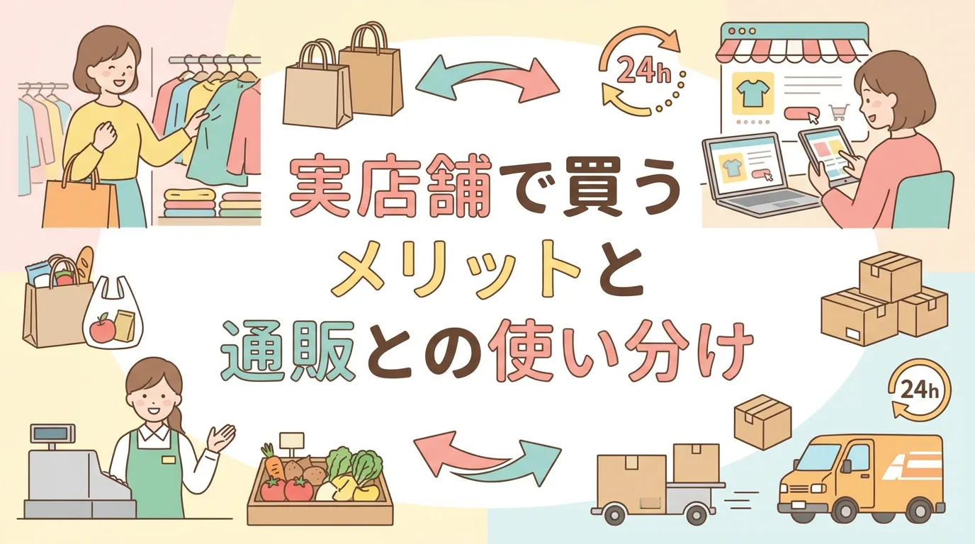 実店舗で買うメリットと通販との使い分け