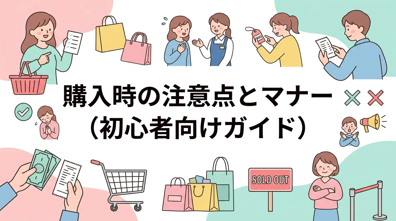 購入時の注意点とマナー（初心者向けガイド）