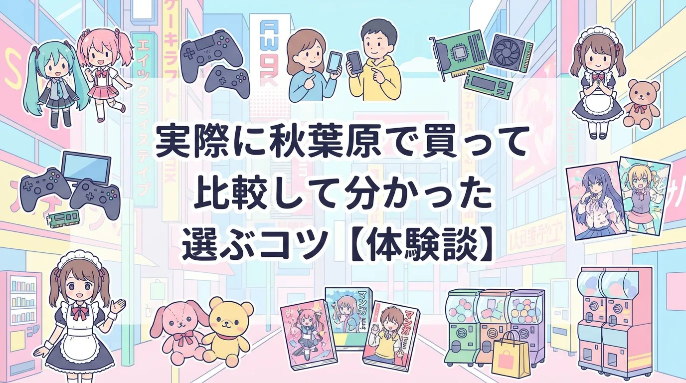 実際に秋葉原で買って比較して分かった選ぶコツ【体験談】