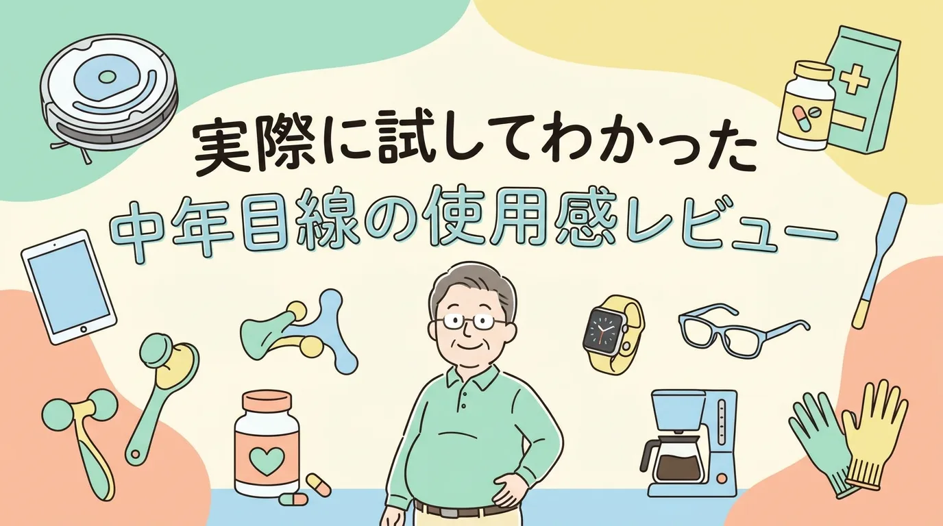 実際に試してわかった中年目線の使用感レビュー