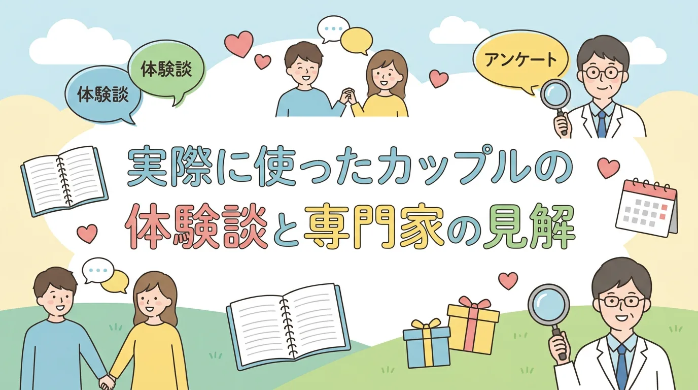 実際に使ったカップルの体験談と専門家の見解