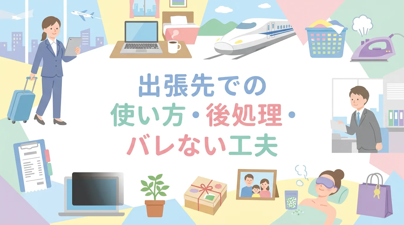 出張先での使い方・後処理・バレない工夫