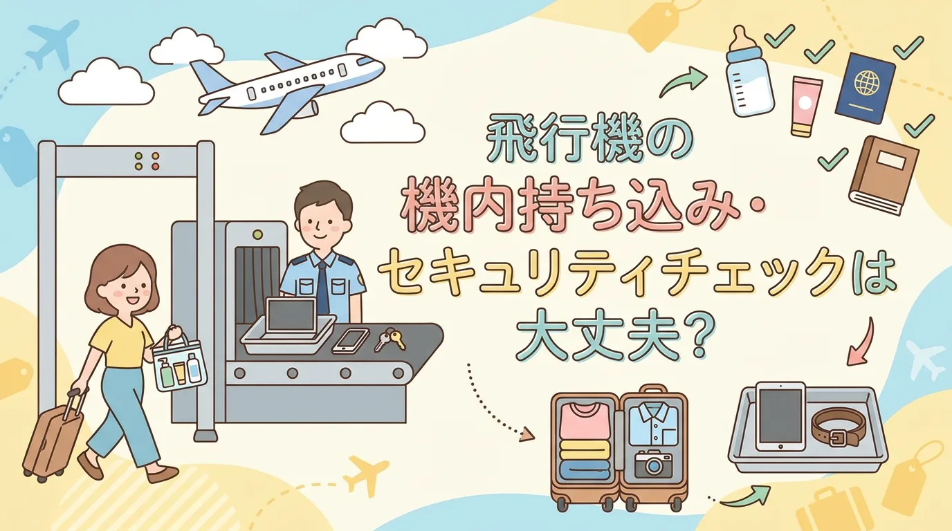 飛行機の機内持ち込み・セキュリティチェックは大丈夫?
