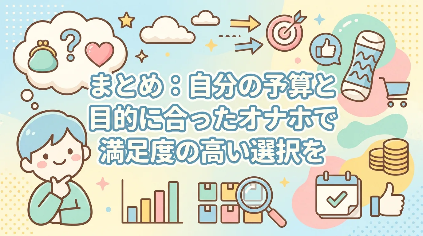 まとめ:自分の予算と目的に合ったオナホで満足度の高い選択を