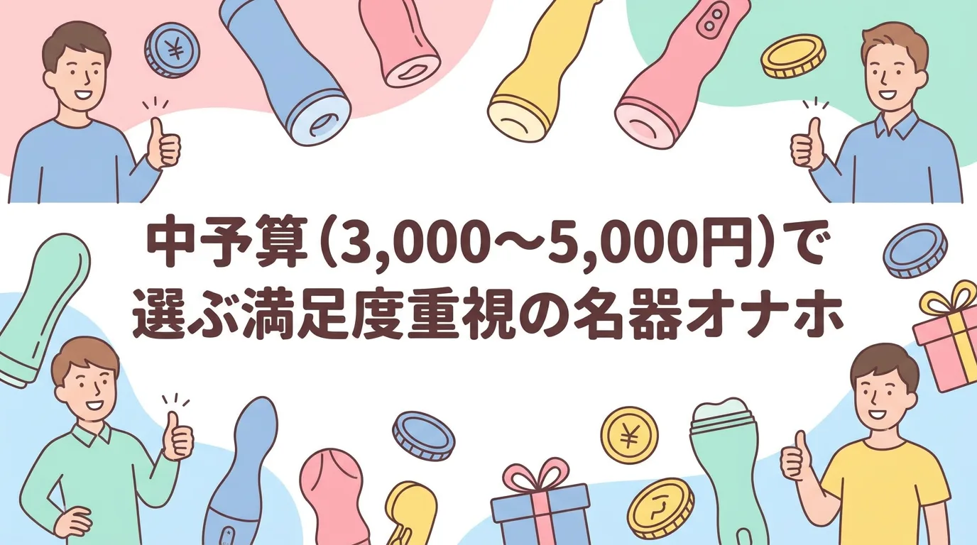 中予算(3,000〜5,000円)で選ぶ満足度重視の名器オナホ