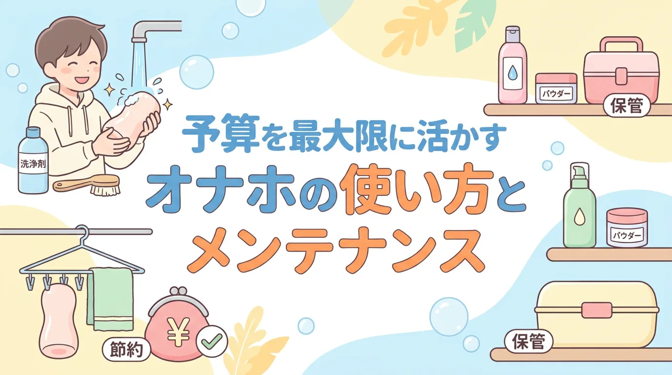 予算を最大限に活かすオナホの使い方とメンテナンス