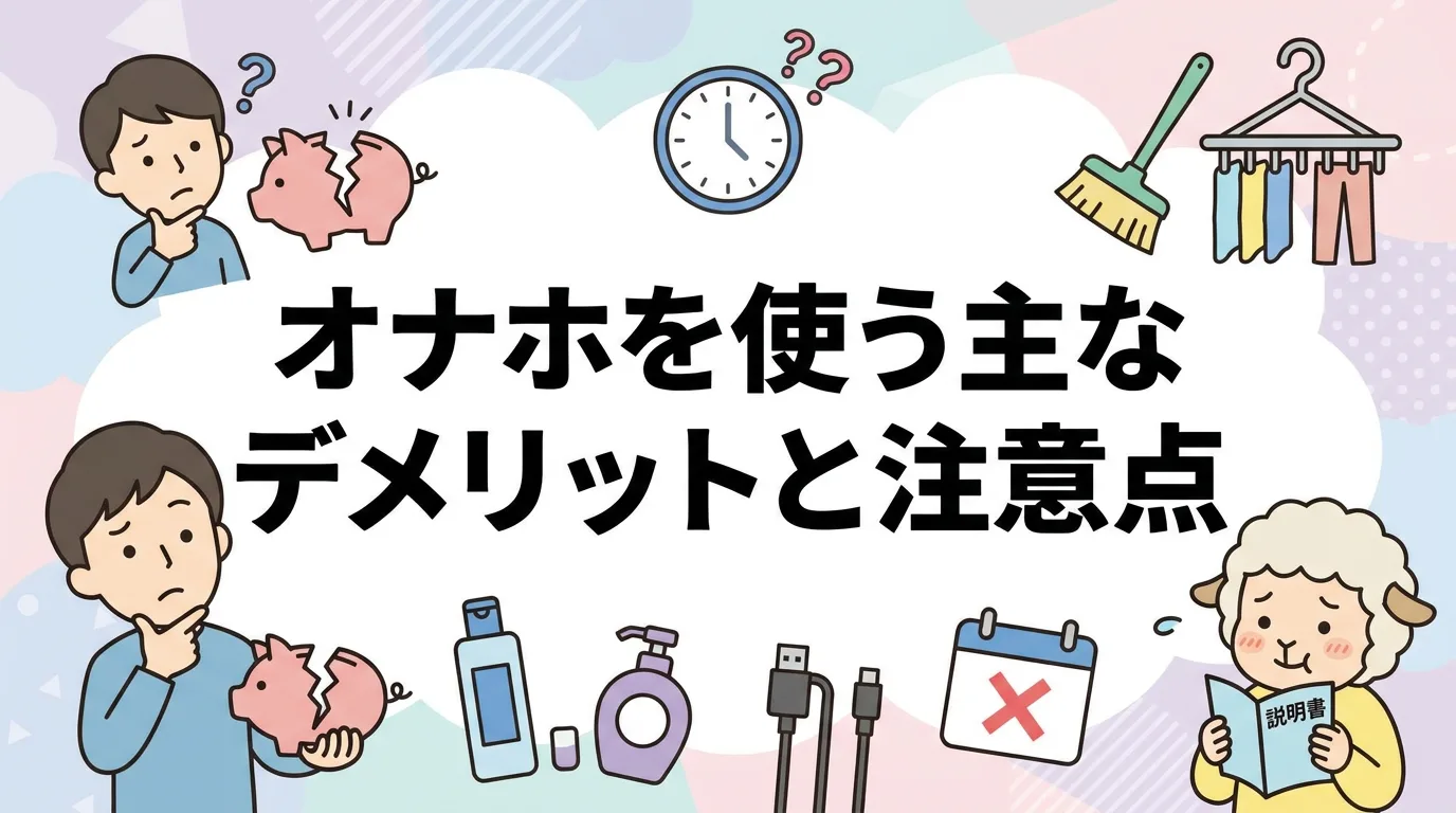 オナホを使う主なデメリットと注意点