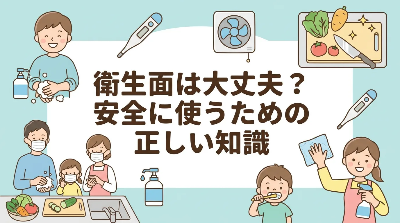 衛生面は大丈夫？安全に使うための正しい知識
