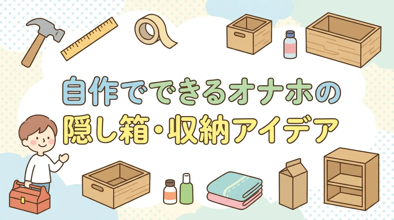 自作でできるオナホの隠し箱・収納アイデア