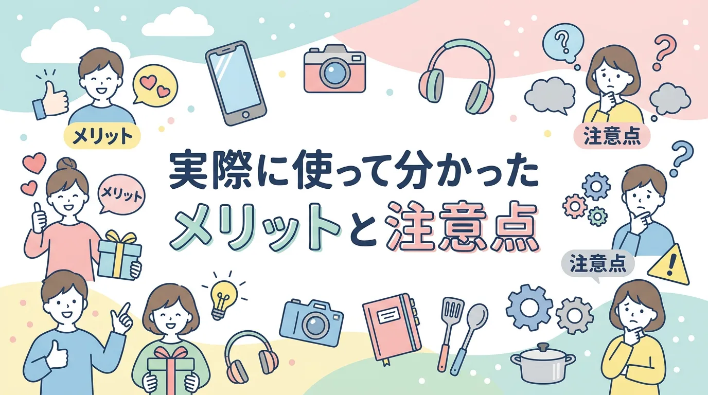 実際に使って分かったメリットと注意点