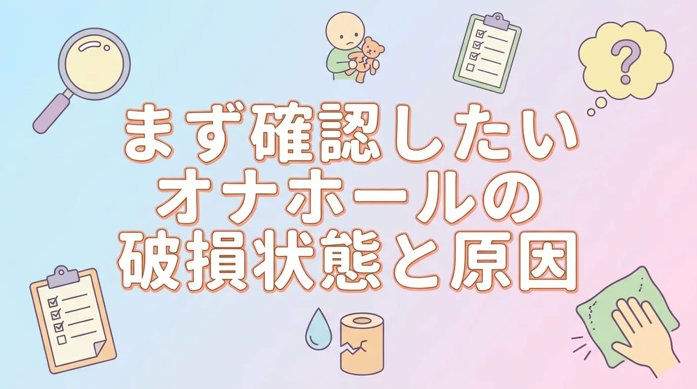まず確認したいオナホールの破損状態と原因
