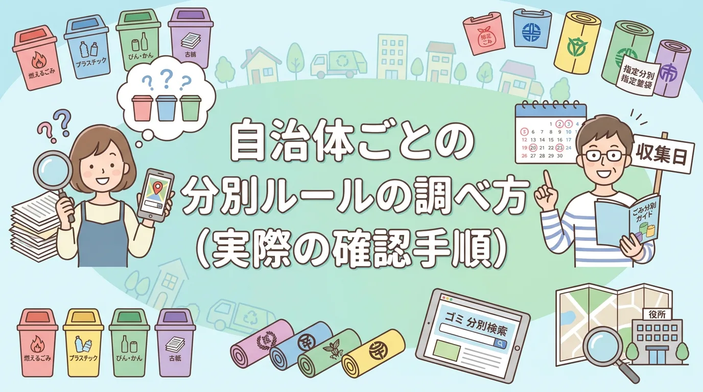 自治体ごとの分別ルールの調べ方（実際の確認手順）