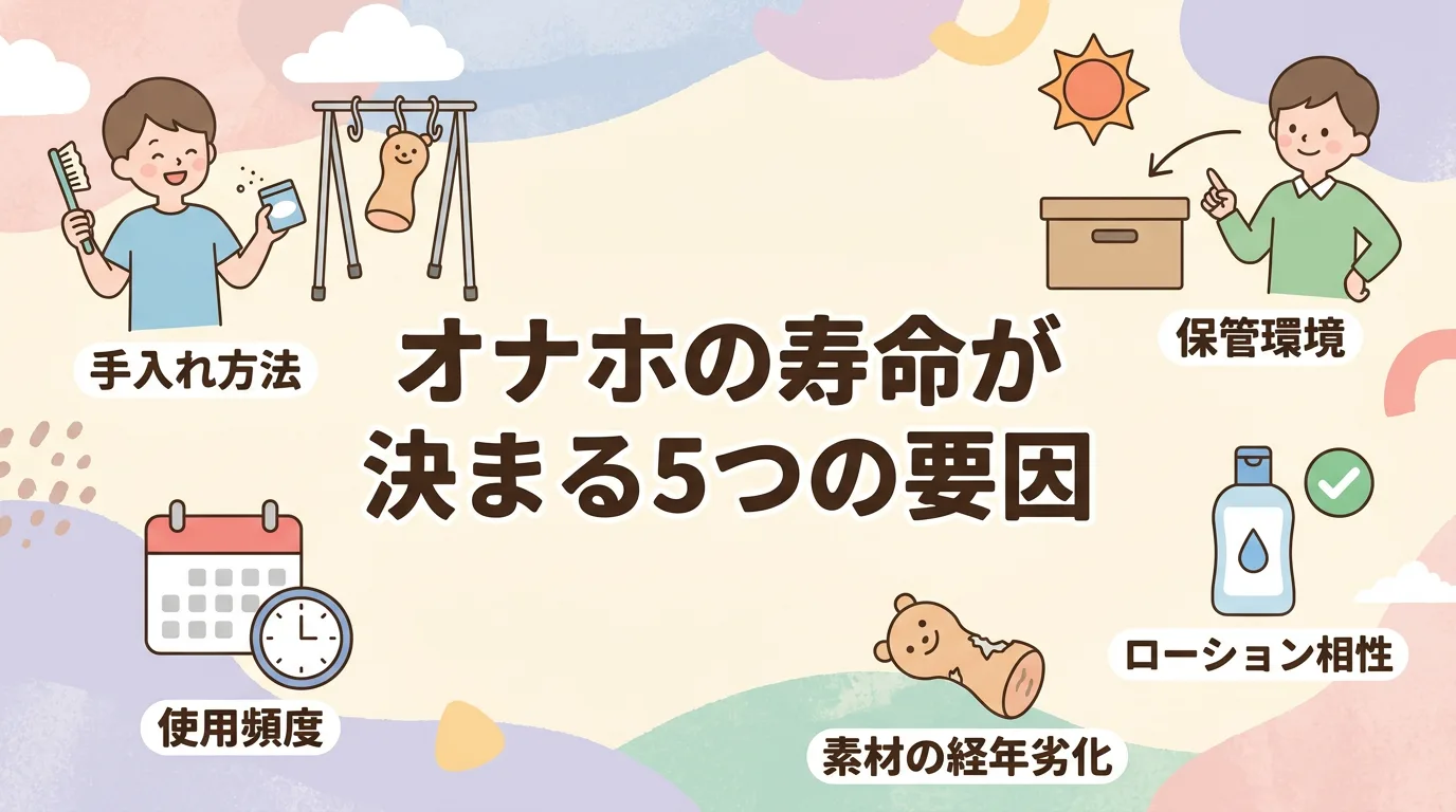 オナホの寿命が決まる5つの要因