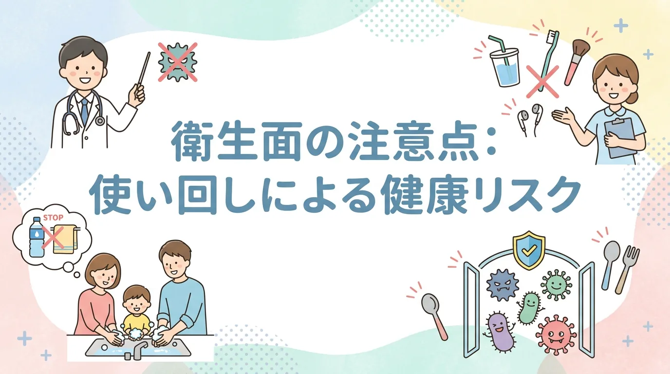 衛生面の注意点:使い回しによる健康リスク